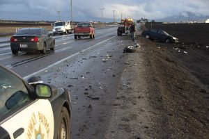 Atlanta, GA – Car Crash Involving Multiple Vehicles on Interstate 285